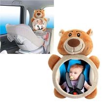 Espejos retrovisores de seguridad para bebé, asiento trasero de coche, espejo de visión fácil, ajustable, oso marrón, Monitor infantil para niños pequeños 2024 - compra barato