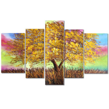 Professional Artist Handmade High Quality Abstract Tree Oil Painting on Canvas Rich Color Tree Oil Painting for Living Room 2024 - buy cheap