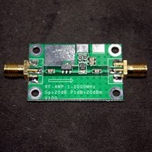 Módulo amplificador de potencia RF LNA de bajo ruido, 1-2000MHz, 20dB, HF, FM, amplificador para Radio Ham, VHF, UHF 2024 - compra barato