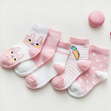 5 пар/лот; Детские носки для девочек; Хлопковые носки для новорожденных мальчиков; Одежда для малышей; Аксессуары; Детские носки; Летние тонкие сетчатые носки 2024 - купить недорого