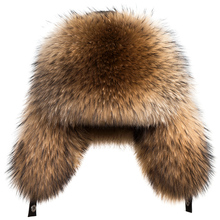 Star Fur 2019 Genuine Silver Fox Fur Hats Men Real Raccoon Fur Lei Feng Cap for Russian Men Bomber Hats with Leather 2024 - buy cheap