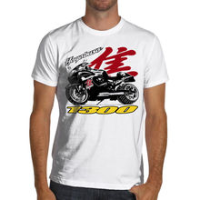 Camiseta clásica japonesa de motociclista Gsxr para hombre, camisa de manga corta de algodón suave, color blanco o gris, 1300, 2019 2024 - compra barato