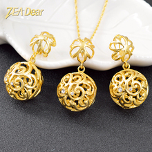 ZEA Dear Jewelry Hot Selling Jewelry Set For Women Necklace Earrings Pendant Romantic Jewelry For Wedding Ball Jewelry Findings 2024 - buy cheap