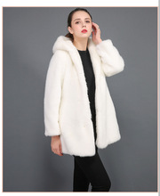 TUHAO Large Size 3XL 2XL Thick Warm Faux Fur Coat Ladies  Winter Elegent Office Lady Long Overcoat Long Sleeve COATS LQ252 2024 - buy cheap
