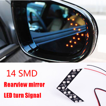 2Pcs/Lot Car Styling 14 SMD LED Turn Signal Light for audi a1 ford focus 2 audi a5 suzuki swift toyota chr bmw f31 opel mokka 2024 - buy cheap