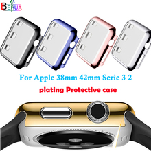 protective case plating protective case For Apple 2/3 watch Thin Plating Cases Protective 38mm 42mm watch All-round protection 2024 - buy cheap