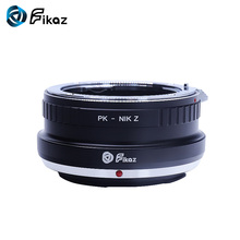 Fikaz adaptador de câmera pk-nik z, anel adaptador para montagem de lente de câmera pentax p pk para nikon z z6 z7 2024 - compre barato