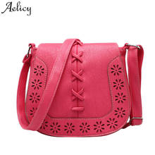 Aelicy Fashion small bag Hollow Out Women Crossbody Bag Soft Leather Handbags Purse Clutches Brand Womens Shoulder Bags for girl 2024 - buy cheap