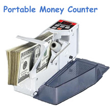 ¡Novedad! Mini contador de dinero práctico, caja registradora de billetes, máquina contadora de monedas V40 2024 - compra barato
