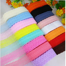 High Quality 10Yards Beautiful 28mm Lace Ribbon Fabric Trim DIY Garment Floral Accessories Clothing Decor Embroidered Bilateral 2024 - buy cheap