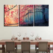 Cuadros en lienzo para decoración, póster de árbol abstracto, marco de pinturas impresas en HD para pared de sala de estar, 3 piezas 2024 - compra barato