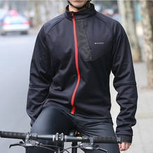 Sahoo Black Winter Thermal Fleece Windproof/Waterproof Long Sleeve Cycling Jersey Clothing Wear Reflective Cycling Jacket 2024 - buy cheap