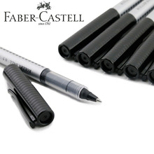 Faber castell canetas de gel 10 refletores 0.5mm, tinta azul ou tinta preta para estudantes, escola estacionária 2024 - compre barato