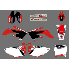 NICECNC Matching Team Graphic Background Decals Stickers Kit For Honda CRF250R CRF250 CRF 250R 250 CRF 250 R 2006 2007 2024 - buy cheap