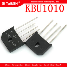5PCS/LOT KBU1010 KBU-1010 10A 1000V ZIP Diode Bridge Rectifier diode New 2024 - buy cheap