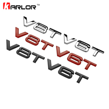 Новый V6T V8T 3D металлические Крылья Side значок кузова наклейка эмблема Ho автомобильные автомобили для Audi A4 A3 A5 A6 A1 Q3 Q5 Q7 Автомобильный Стайлинг 2024 - купить недорого