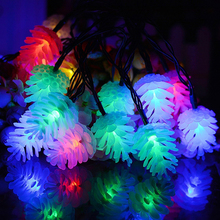4M 20leds Colorful Pinecone LED String Light Waterproof Pine Cone Christmas Lights Garlands for Holiday Party Wedding Decoration 2024 - buy cheap