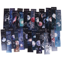 Roaming space Paper bookmarks Cartoon bookmarks 30pcs for books/Share/book markers/tab for books/stationery Gift Stationery card 2024 - buy cheap