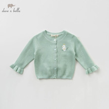 DBZ9917 dave bella spring infant baby girls fashion cardigan kids toddler coat children boutique knitted sweater 2024 - buy cheap