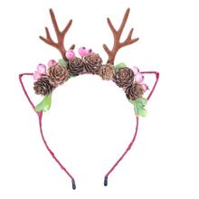 Creative Christmas Headband Mascot Deer Antlers Ears Headband For Children Xmas Festival Party Supplies Cosplay Hair Accessories 2024 - buy cheap