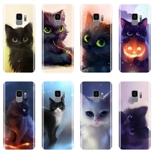 Cute Cat Silicone Phone Case For Samsung Galaxy Note 4 5 8 9 Soft Back Cover For Samsung Galaxy S5 S6 S7 Edge S8 S9 Plus Case 2024 - buy cheap