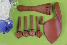 1 set 4/4 violin rosewood  parts,jujube wood tailpiece peg chinrest endpin #45 2024 - buy cheap