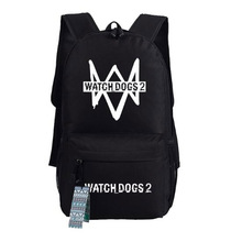 Watch Dogs-mochilas escolares para hombre y mujer, bolsa de Cosplay, mochila escolar para estudiantes, bolsos de hombro negros, regalos 2024 - compra barato