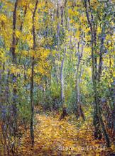 Art gift Wood Lane Claude Monet Oil paintings Handmade High Quality 2024 - buy cheap