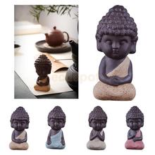 Маленький Будда монах чай медитация домашних животных аксессуары для Zen сад песок Декор 2024 - купить недорого