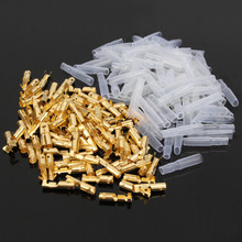 200 pcs/lot 3.5mm Brass Bullet Connector Terminal + Male & Female Plus Insulation Cover 2024 - buy cheap