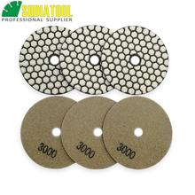 SHDIATOOL 6pcs 100mm #3000 dry polishing pads diameter 4" Resin bond diamond flexible sanding disc Very competitive at price 2024 - buy cheap