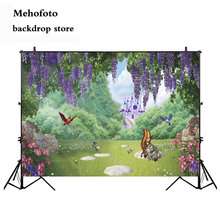  Safari Jungle Birthday Party Photography Backgrounds Castle Forest Backdrops for Photo Studio Computer Printed 768 2024 - buy cheap