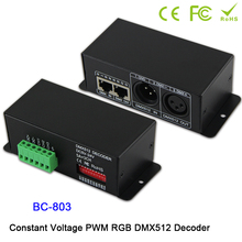 BC-803 RGB DMX512 Контроллер DC5V-24V 5А * 3CH постоянное напряжение PWM RGB DMX512 декодер для RGB led полосы Светодиодные лампы Настенные шайбы 2024 - купить недорого