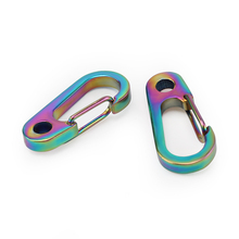 Titanium Alloy Keychain Outdoor Small Tool Alloy Key Ring Mountain Climbing Hang Buckle 2024 - buy cheap