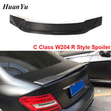 for Mercedes-benz W204 R Style Trunk Spoiler C Class Carbon Fiber Ducktail Lip Wings C180 C200 C260 C300 2008-2014 4-door&2-door 2024 - buy cheap