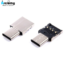 Ascromy USB C to USB OTG Adapter For Samsung Galaxy S9 S8 Plus Note 8 Oneplus Macbook Pro Flash Drive Mini Type C USB-C Adaptor 2024 - buy cheap