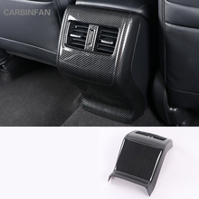 Moldura de acabamento para ar condicionado traseiro, estilo abs, carbono, acessórios para carro, honda accord 2018, 2019, 10th, c1087 2024 - compre barato