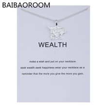 Fashion Jewelry Animal Zodiac Wealth Cattle Alloy Clavicular Pendant Short Necklace Gril Gift 2024 - buy cheap