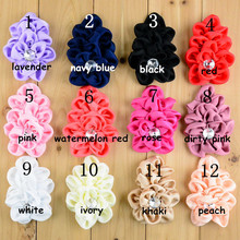 100% Handmade Beautiful Flower With Rhinestone Hair Flower 12 colors 4 Inch Size 2024 - buy cheap