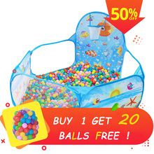 Children's ocean series toy tent cartoon game ball pit portable foldable kids outdoor garden indoor sports with basket toy 2024 - buy cheap