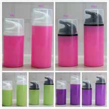 Пластиковая безвоздушная бутылка для лосьона/эмульсии/сыворотки/основы для ухода за кожей 80 мл 2,7 FL.oz розовый/зеленый/фиолетовый 2024 - купить недорого