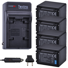 Tectra 4PCS VW-VBT380 VW VBT380 Battery+AC Charger+Car Plug for Panasonic HC-V180GK HC-WX970GK HC-V380GK HC-W580GK W580MGK V380 2024 - buy cheap