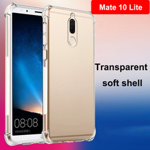 Luxury Shockproof Clear Soft Case Capa For Huawei Mate 10 Lite Phone Case Silicone Back Cover 5.9'' For Huawei Mate 10Lite Shell 2024 - buy cheap