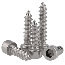 3pcs M6 304 stainless steel Hexagon socket tapping screw Model self-tapping Audio bolt 20mm-50mm Length 2024 - buy cheap