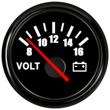 Voltage Volt Meter Gauge 8-16 Volts Caravan Boat Instruments Marine Voltmeter For Auto Parts Car Gauges White 52mm Motorcycle 2024 - buy cheap