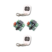 Sistema de controle remoto sem fio ac220v, 10a, 1ch, rf, 2 transmissores + 2 receptores com chave a b c d, 315/433mhz, venda imperdível