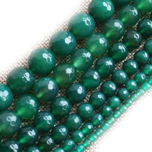 2-14mm natural facetado verde ágata contas para fazer jóias contas pulseiras 15 neeneeneedlework diy contas colar brinco trinket 2024 - compre barato