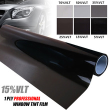 For Auto Car House 1pc 50*100CM VLT 15% Black Glass Window Tint Shade Film Roll 90% UV Rejection Mayitr 2024 - buy cheap