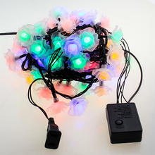 LED Flower light fairy string christmas garland Rose 10M 80leds home Wedding decoration party lights bedroom Plastic 220V 110V 2024 - buy cheap