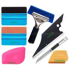 Car Sticker Install Cleaning Pink Scraper Edge Squeegee Vinyl Film Knife Foil Wrap Auto Home Office Wiper Window Tints Tool K62 2024 - buy cheap